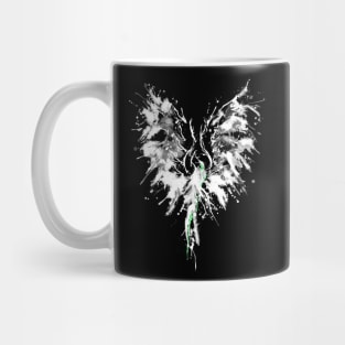 Phoenix - Abstract Painting Bird White 1 Mug